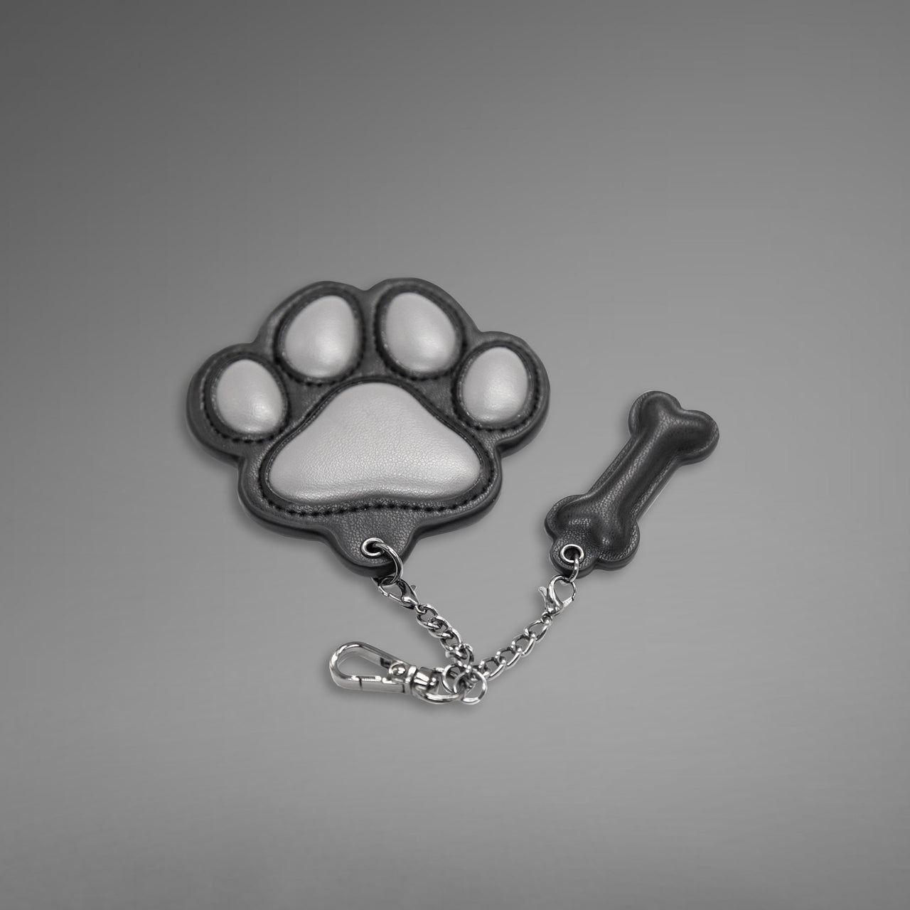 Gibbon Black® PU Leather Puppy Paw Keychain