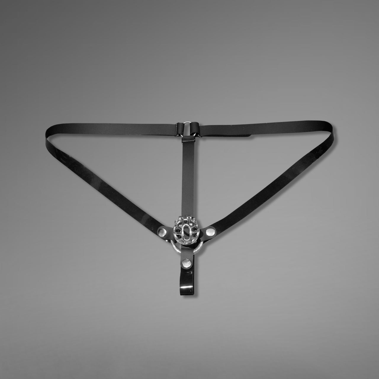 Three-way Chastity Lock Silicone Fixation Belt