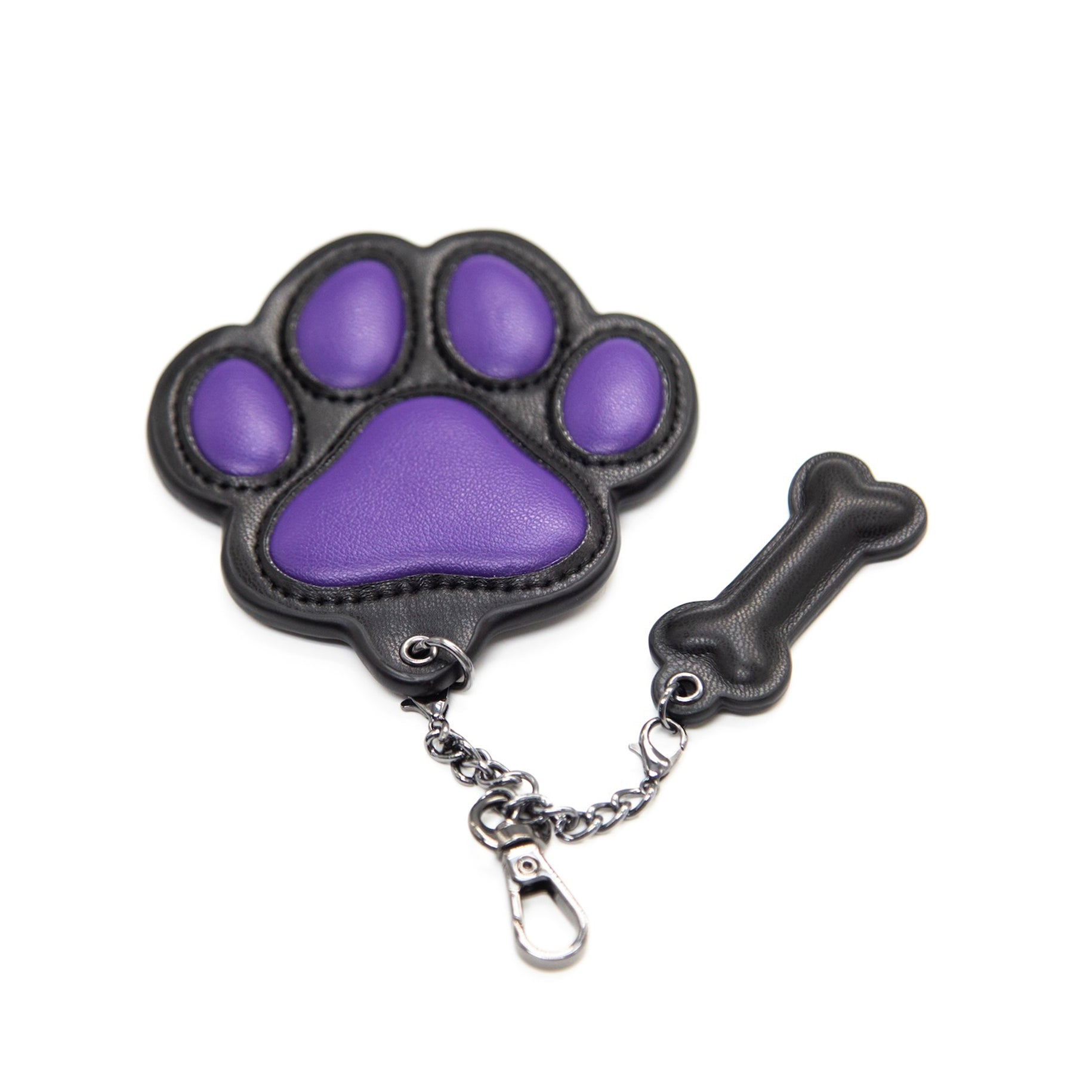 Gibbon Black® PU Leather Puppy Paw Keychain