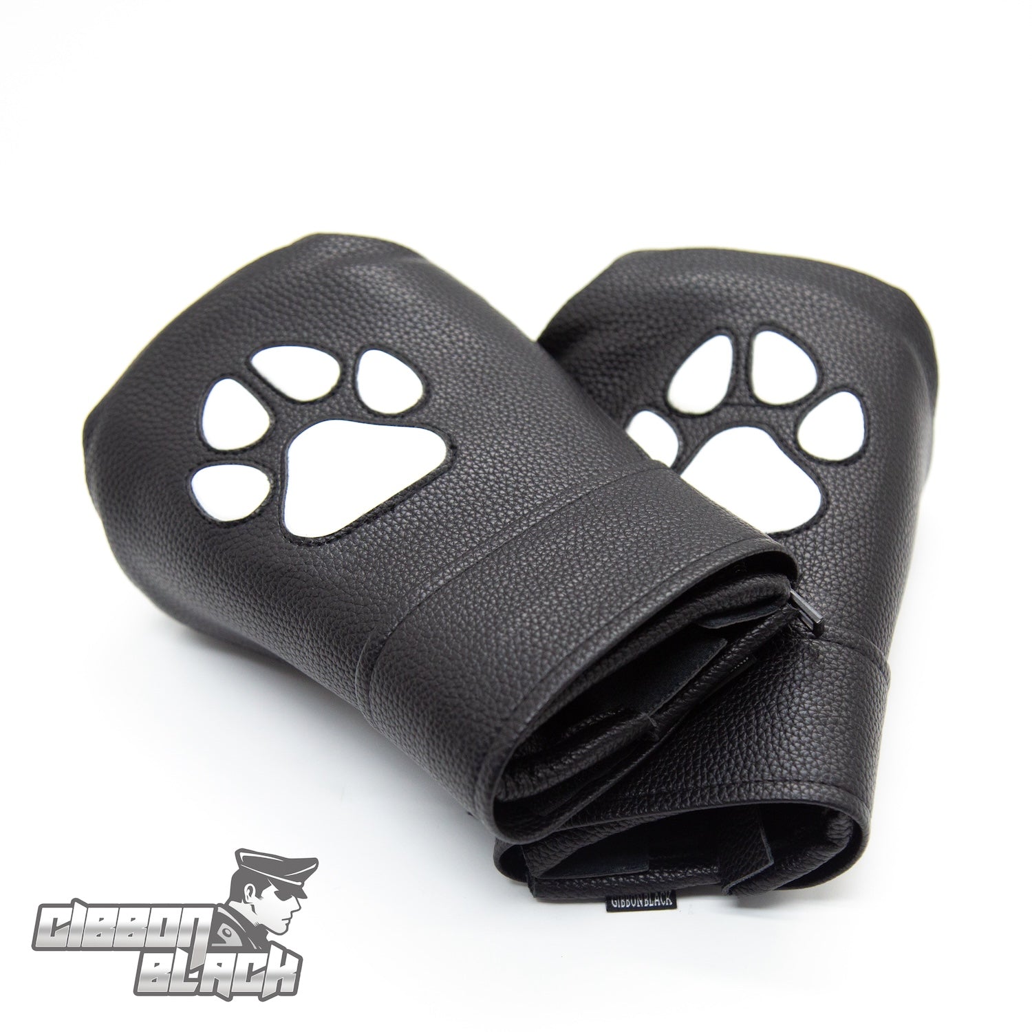 Gibbon Black® PU Leather Puppy Paw Mittens