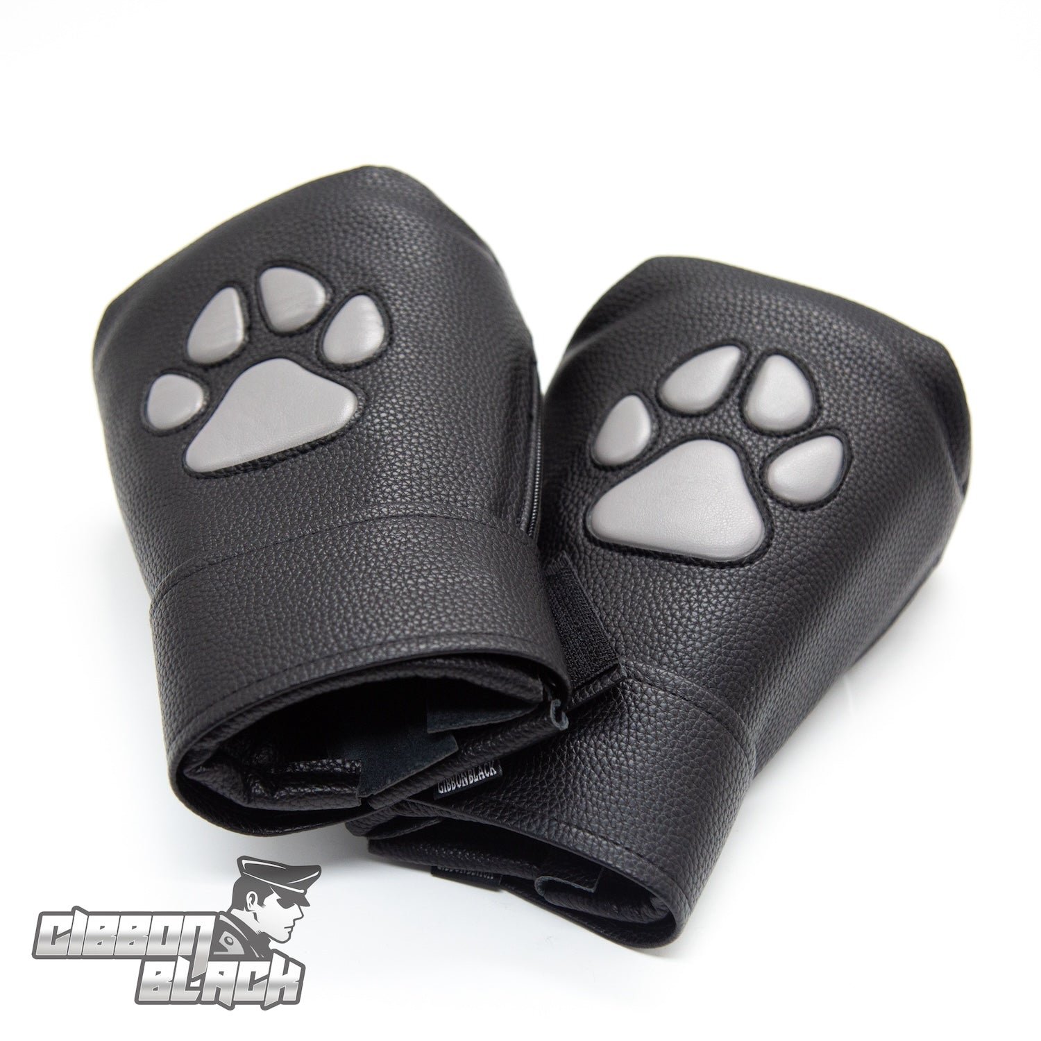 Gibbon Black® PU Leather Puppy Paw Mittens