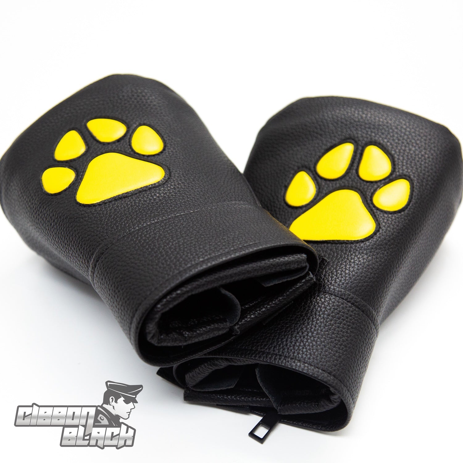 Gibbon Black® PU Leather Puppy Paw Mittens