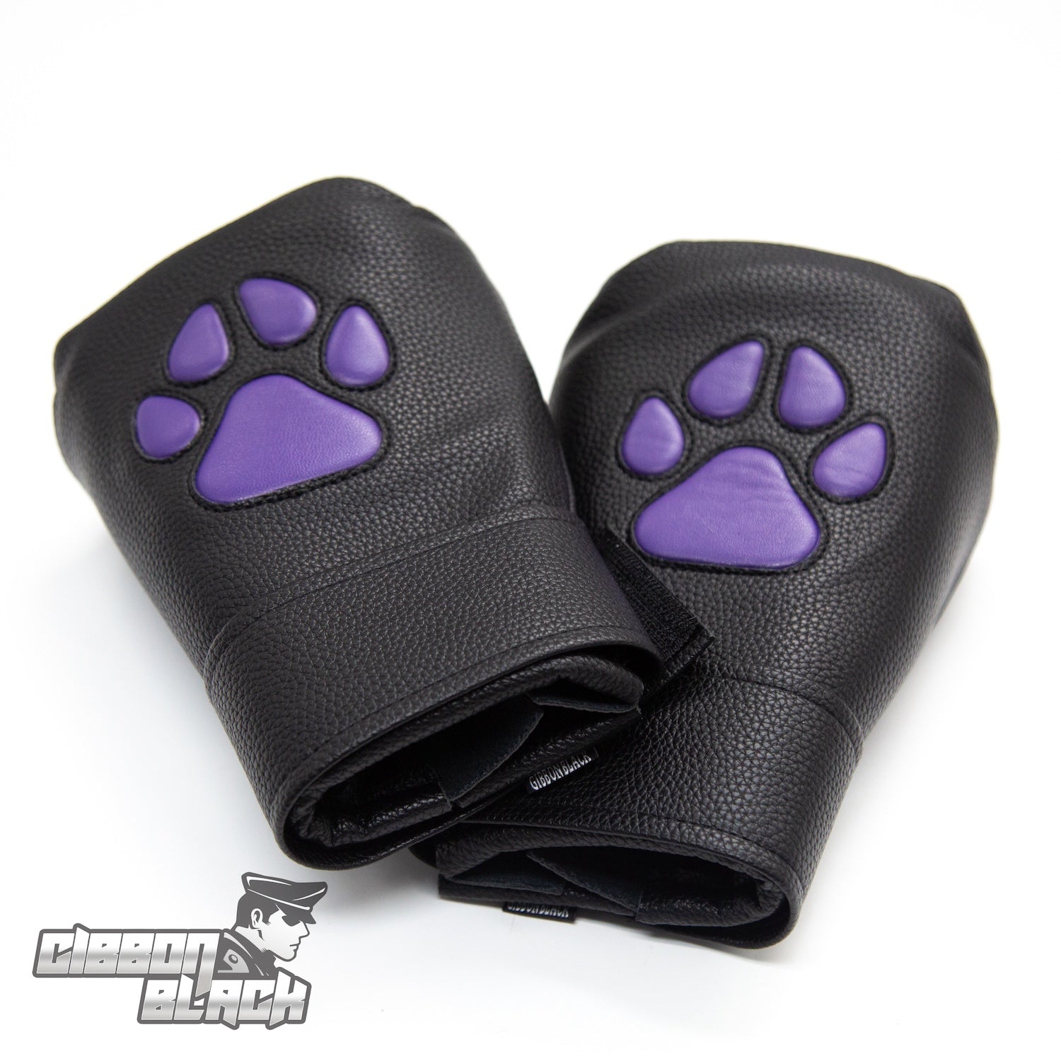 Gibbon Black® PU Leather Puppy Paw Mittens