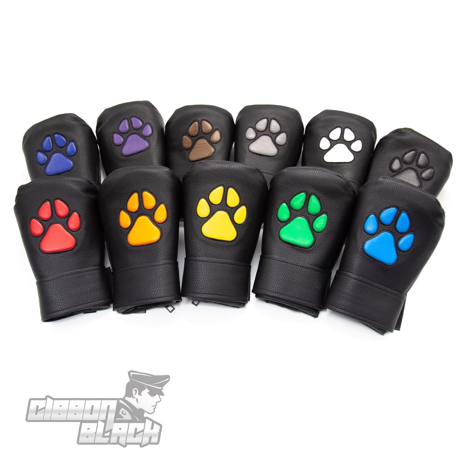 Gibbon Black® PU Leather Puppy Paw Mittens