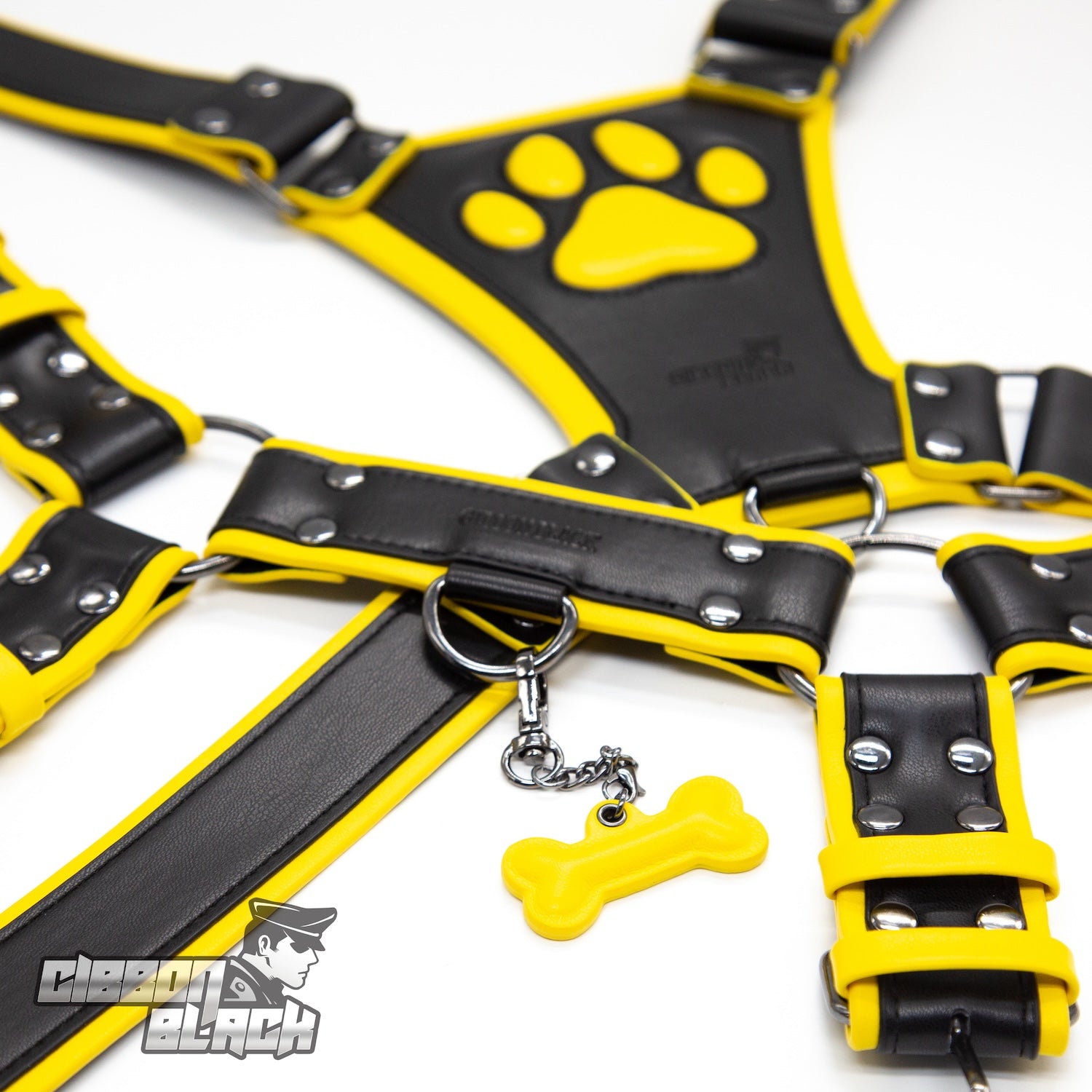 Gibbon Black® PU Leather Puppy Harness