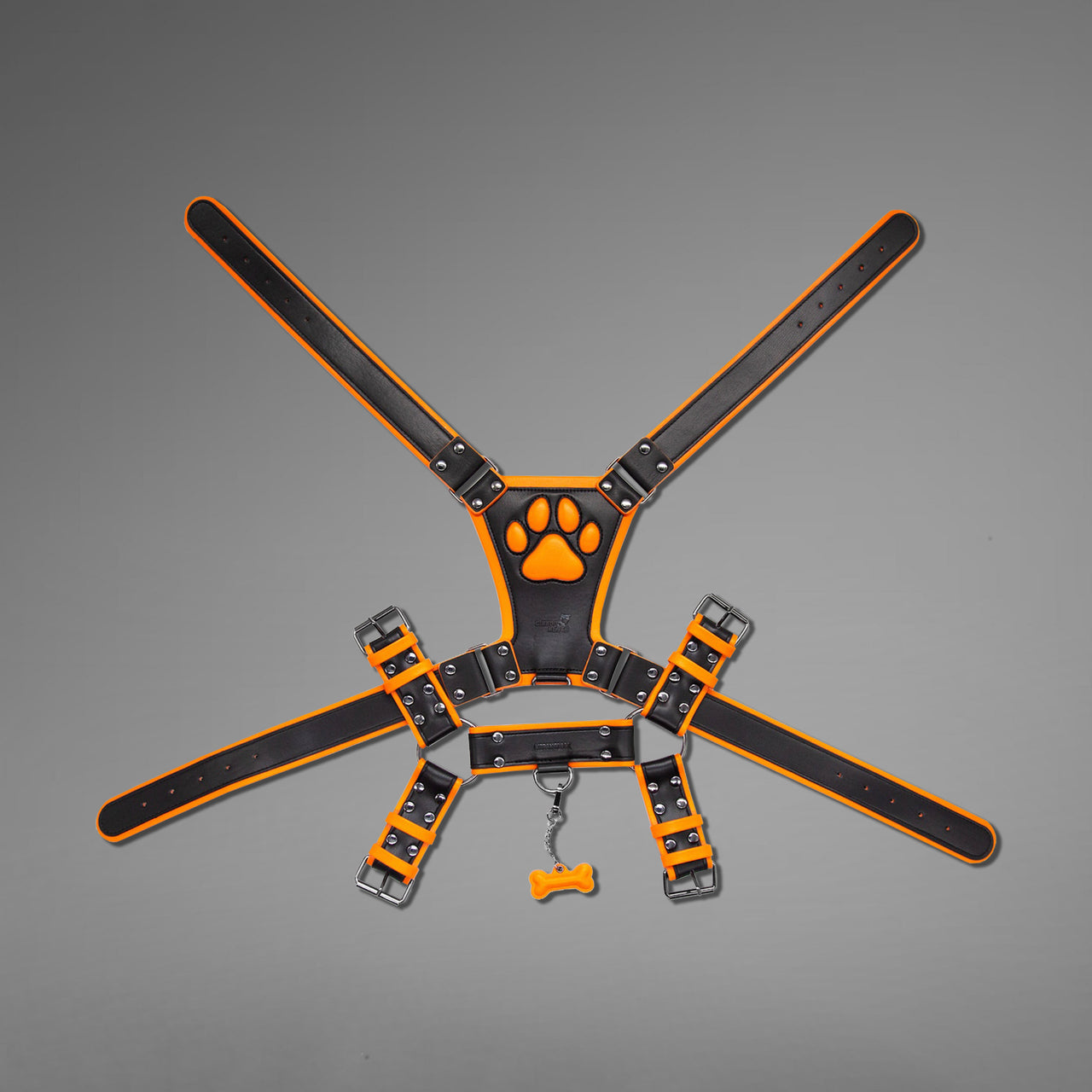 Gibbon Black® PU Leather Puppy Harness