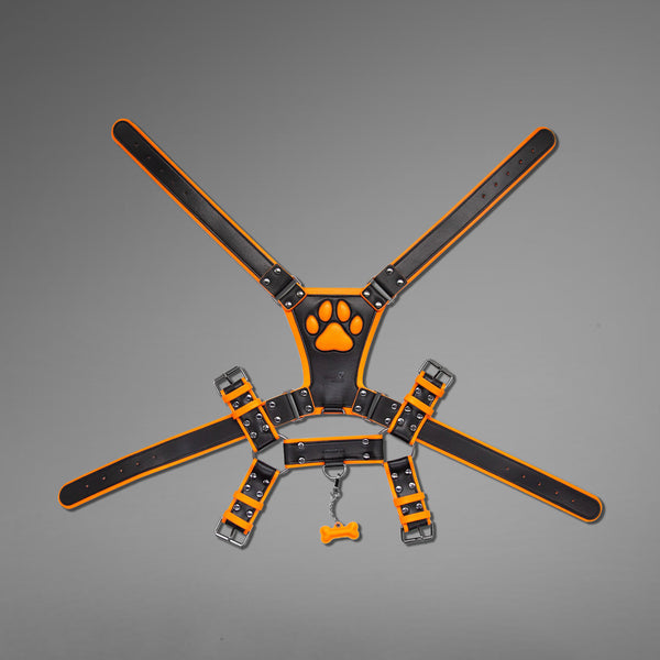 Gibbon Black® 合成皮革人犬胸帶背心