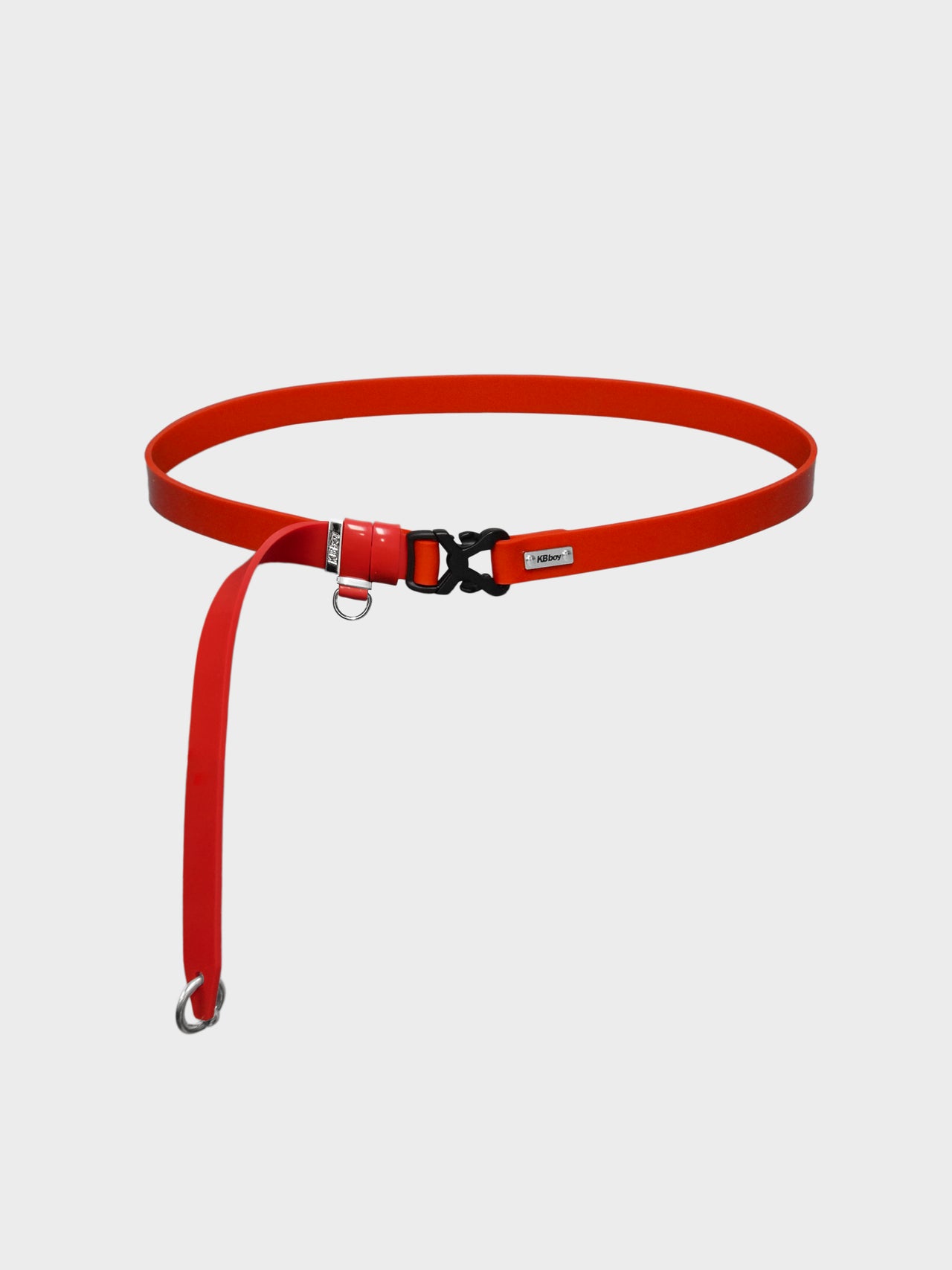 Buckle Piercing Silicone Belt