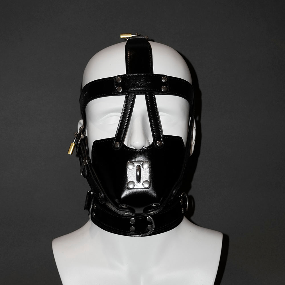 Tumbled Leather Muzzle Harness