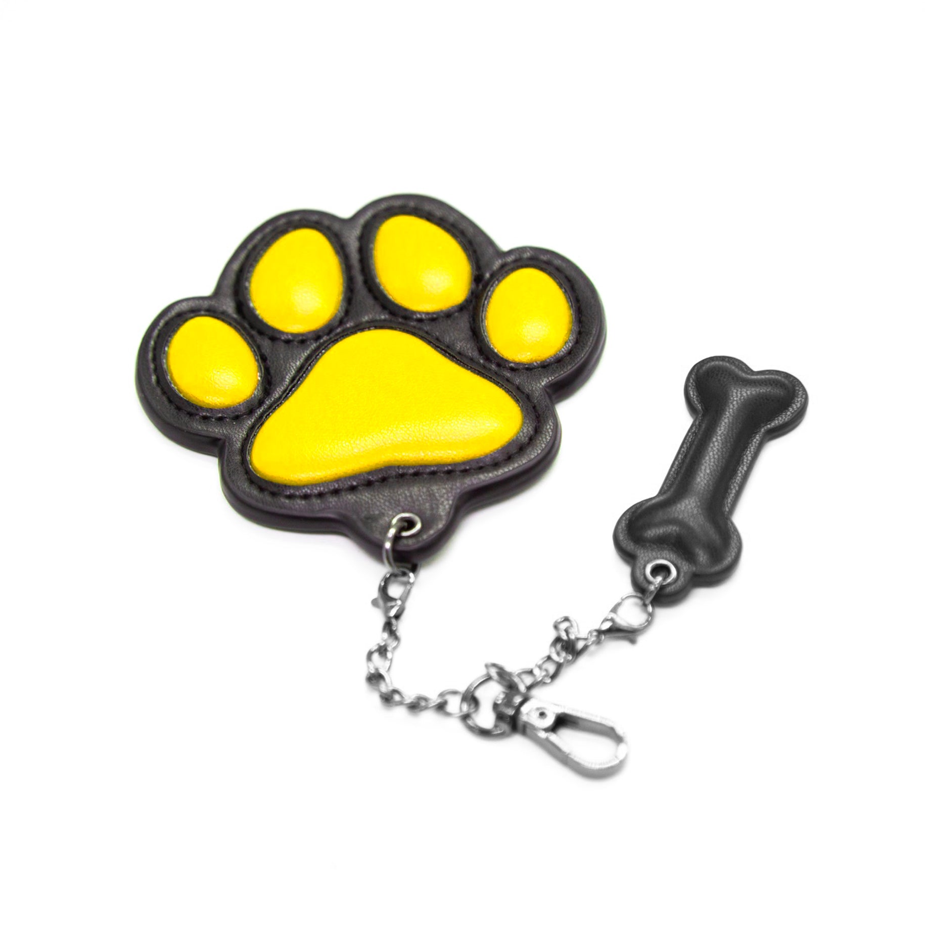 Gibbon Black® PUレザー パピーパウキーホルダー