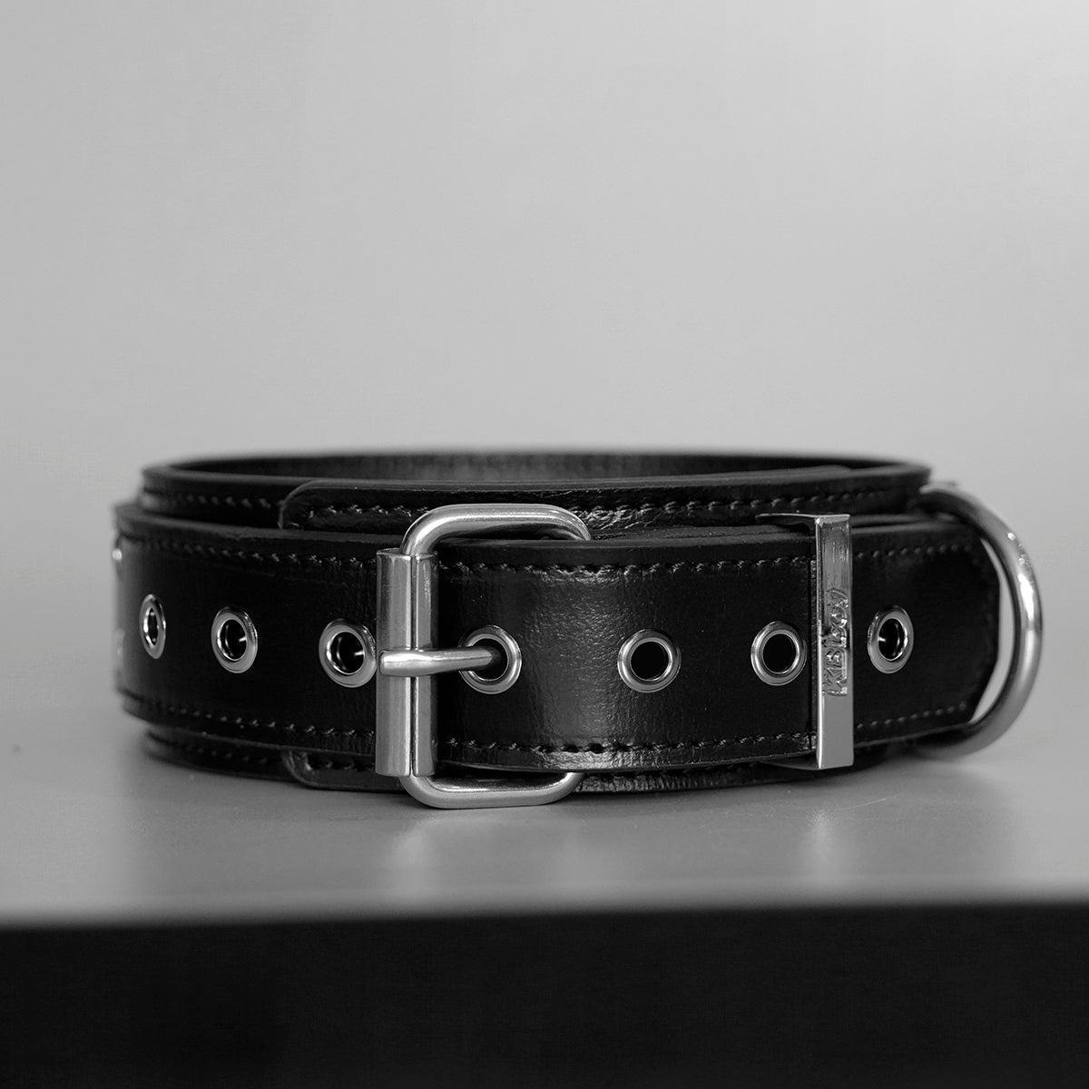 Tumbled Leather Alphabet Collar
