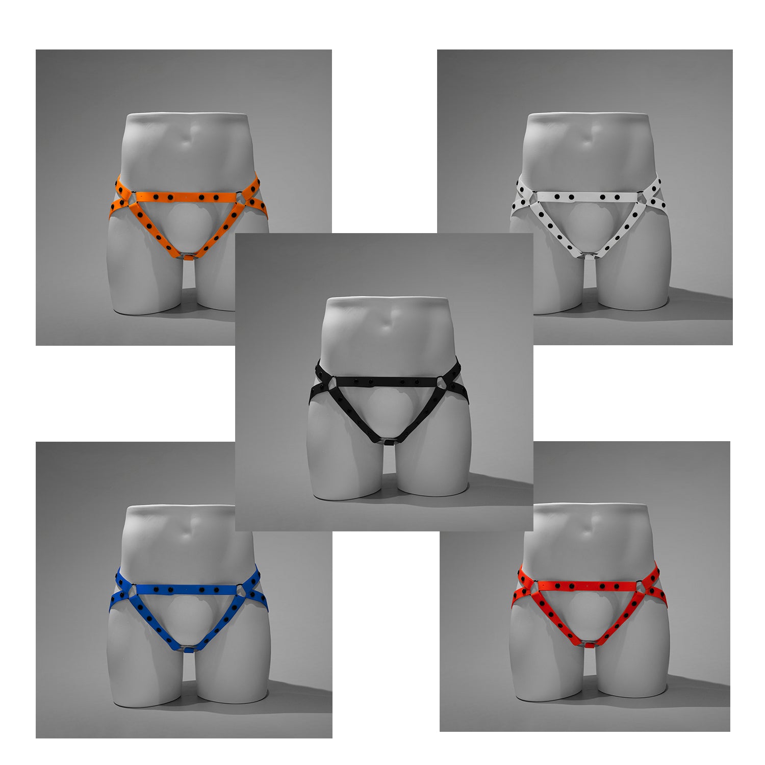 Chastity Lock Non-Metallic Silicone Four-Way Fixation Belt