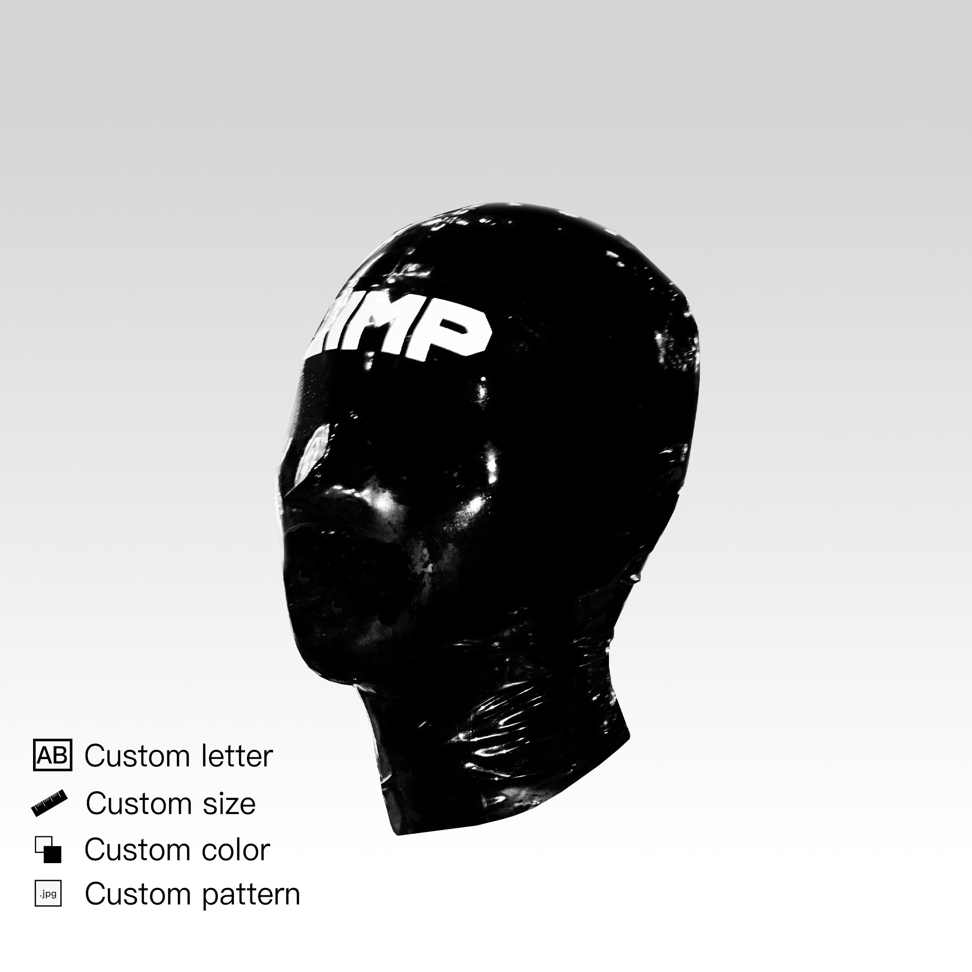 Custom Letter Latex Mask