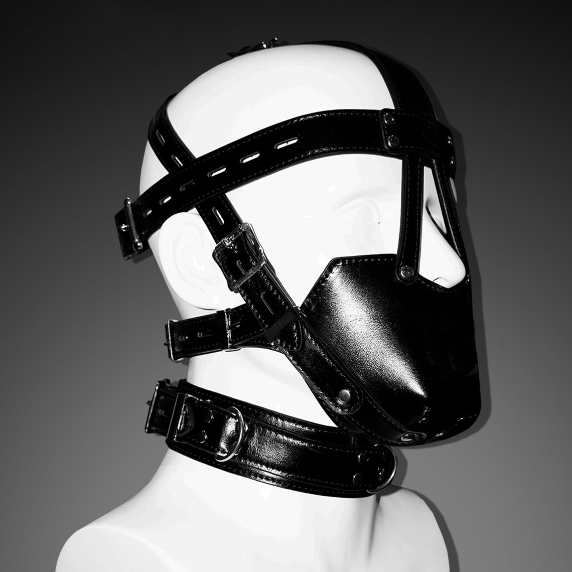 Tumbled Leather Muzzle Harness