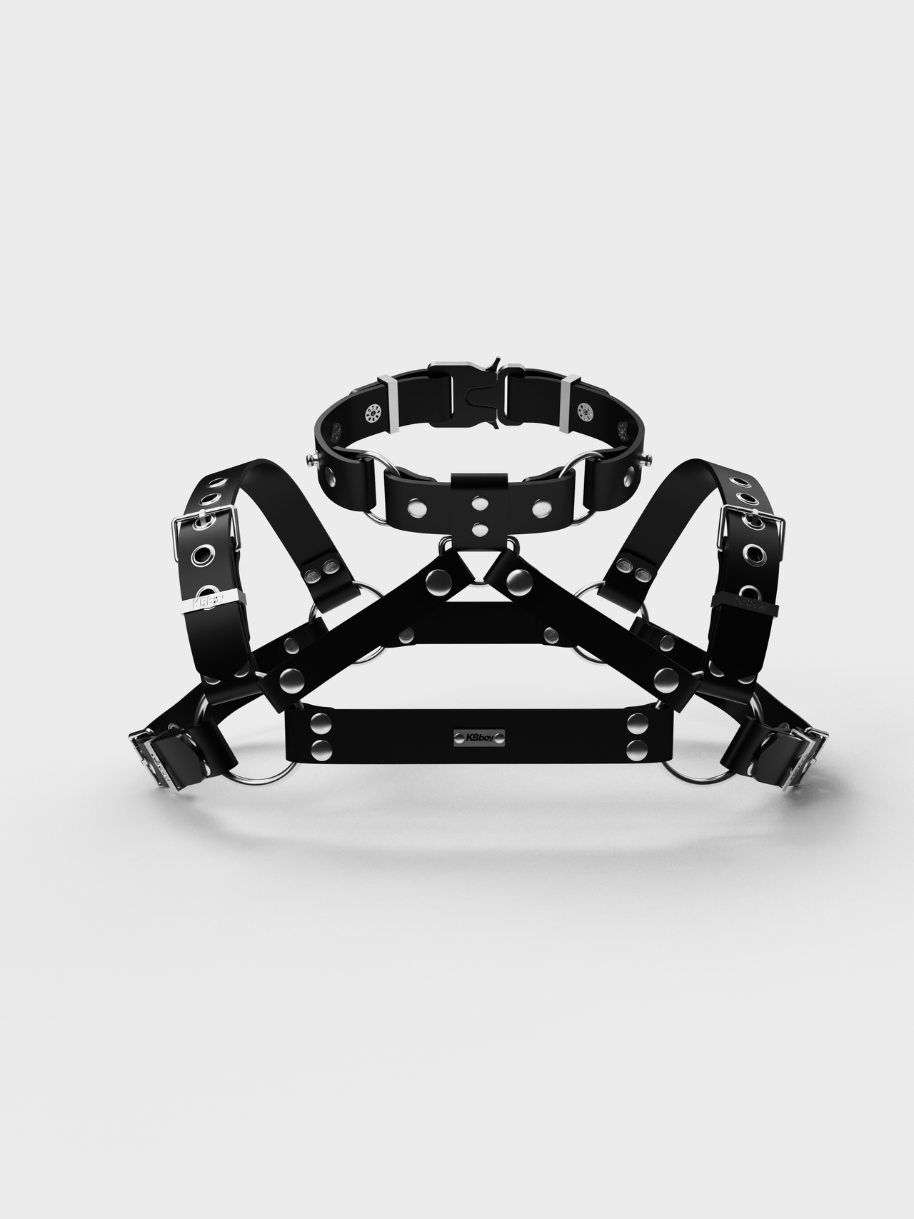 Silicone Chest Harness, 25mm, Detachable Choker（new）