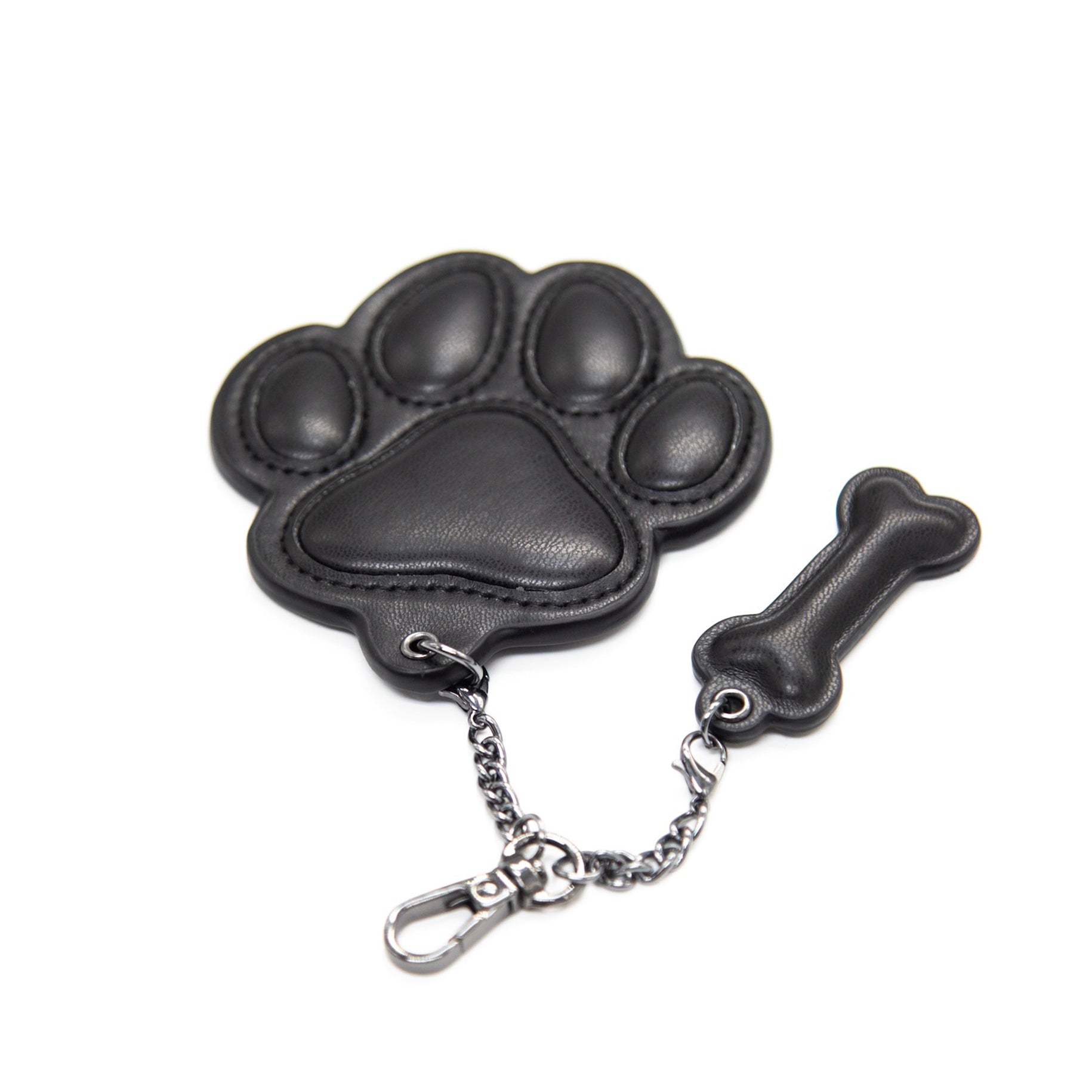 Gibbon Black® PUレザー パピーパウキーホルダー