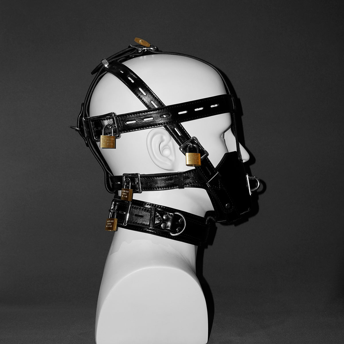 Tumbled Leather Muzzle Harness