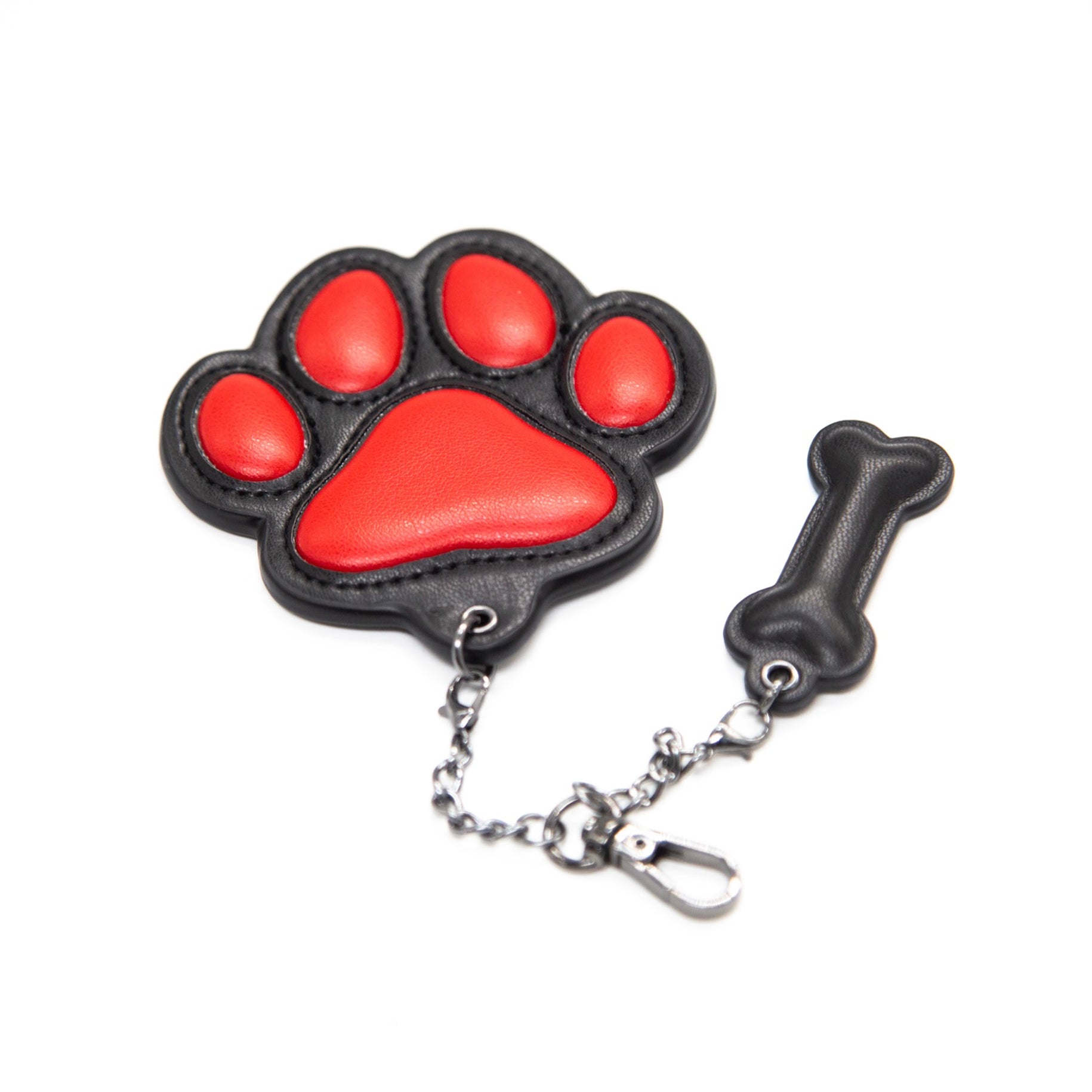 Gibbon Black® PU Leather Puppy Paw Keychain