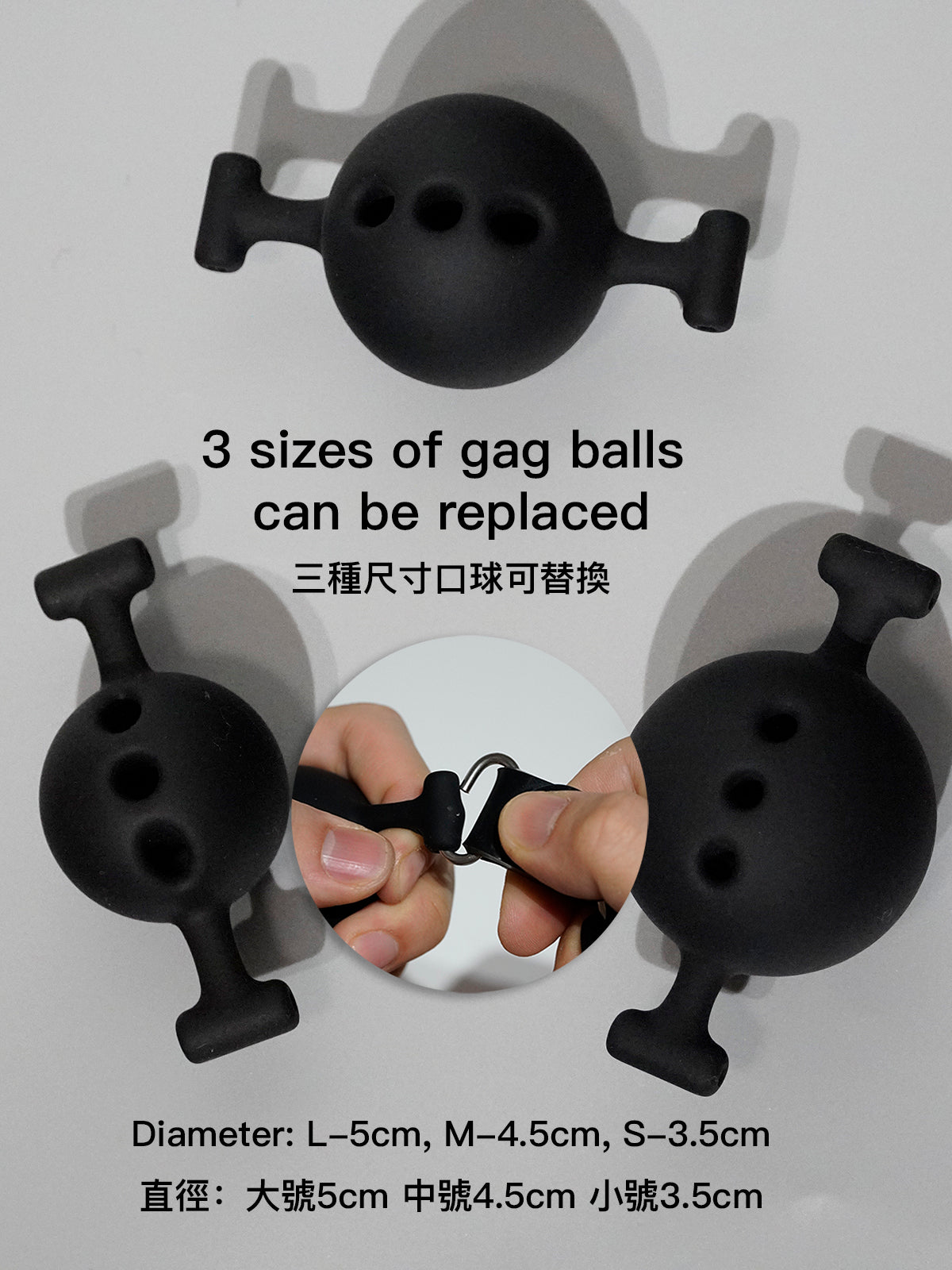 Silicone Harness Ball Gag