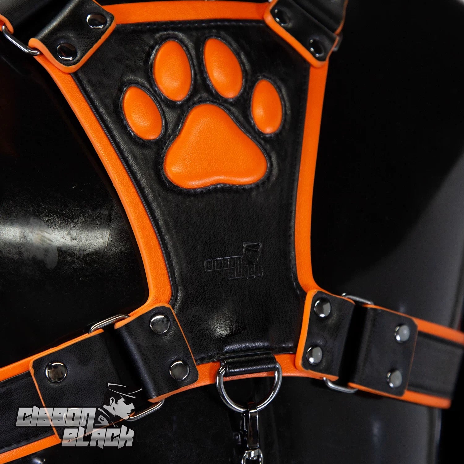Gibbon Black® PU Leather Puppy Harness