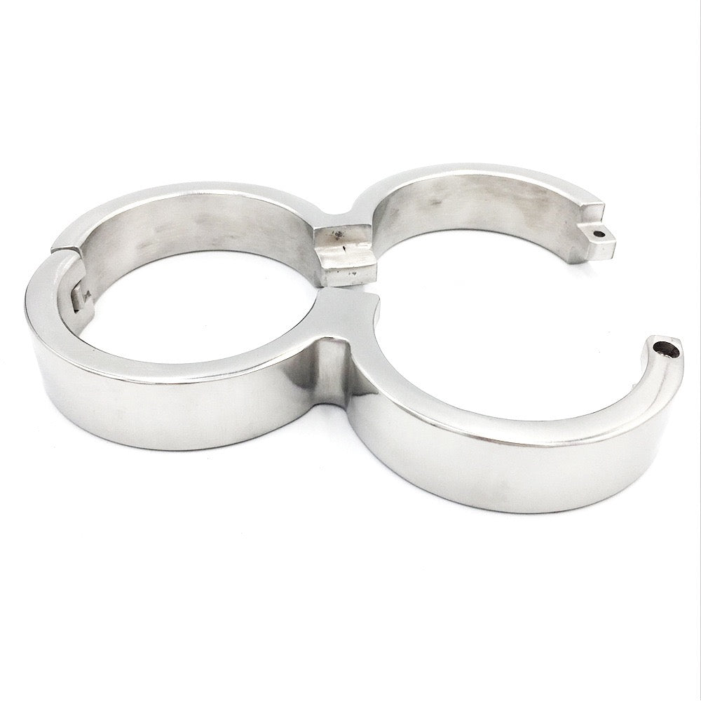 Stainless Steel One-Piece Handcuffs（∞ shape）