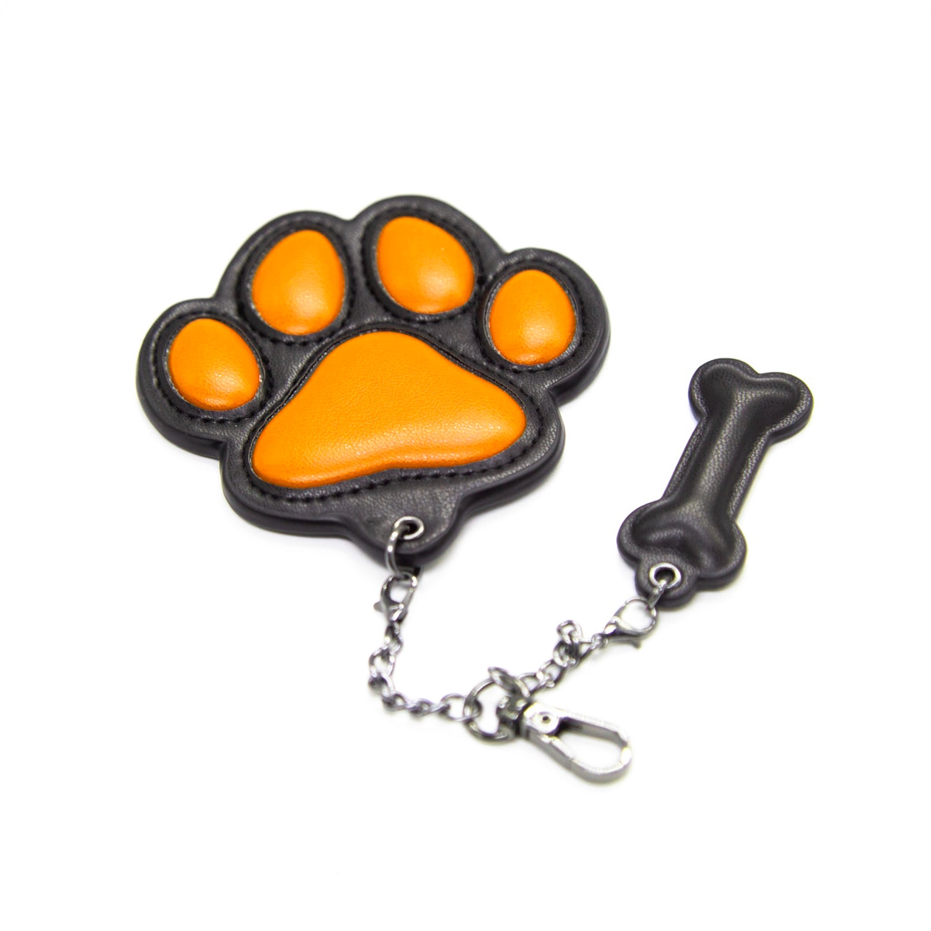 Gibbon Black® PU Leather Puppy Paw Keychain