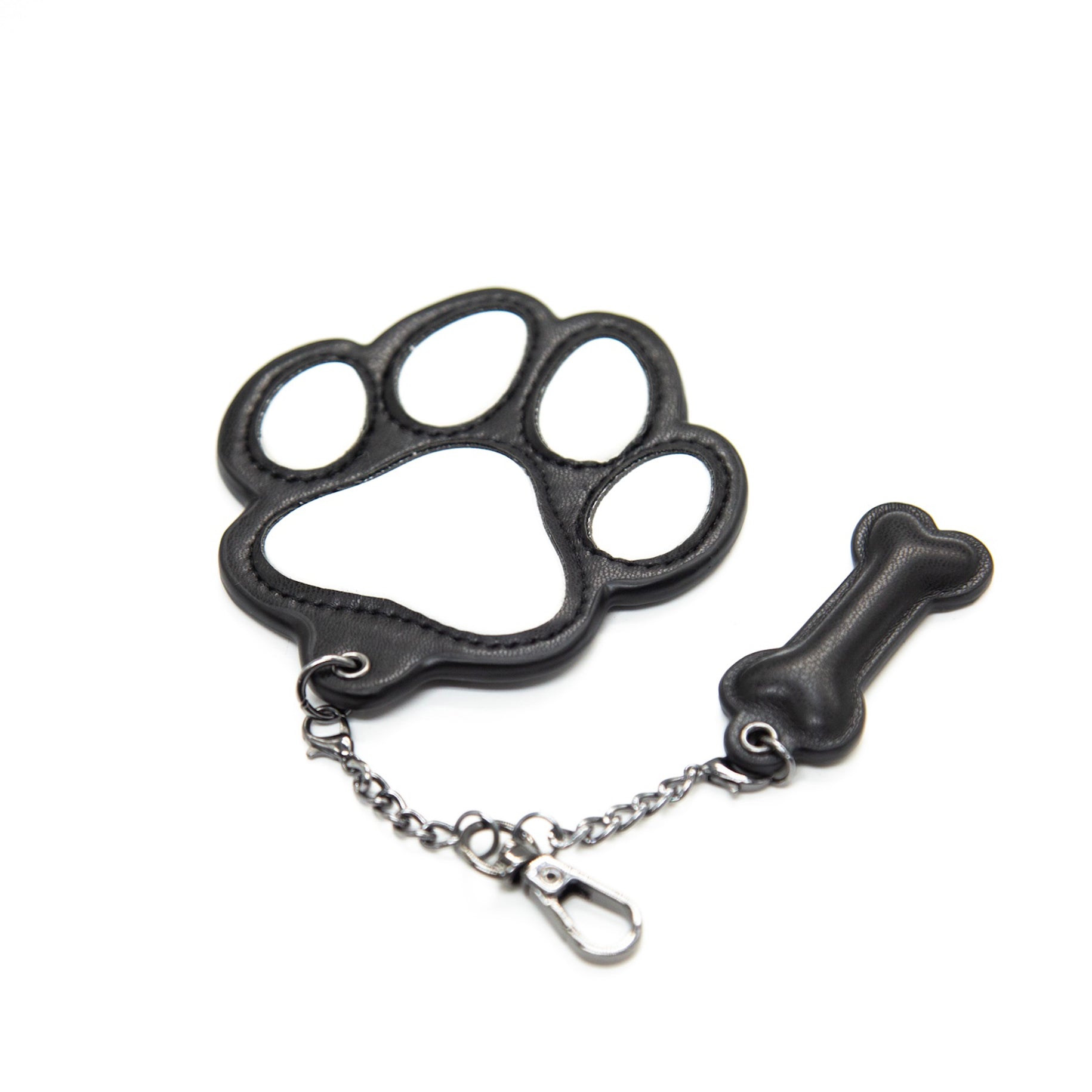 Gibbon Black® PUレザー パピーパウキーホルダー