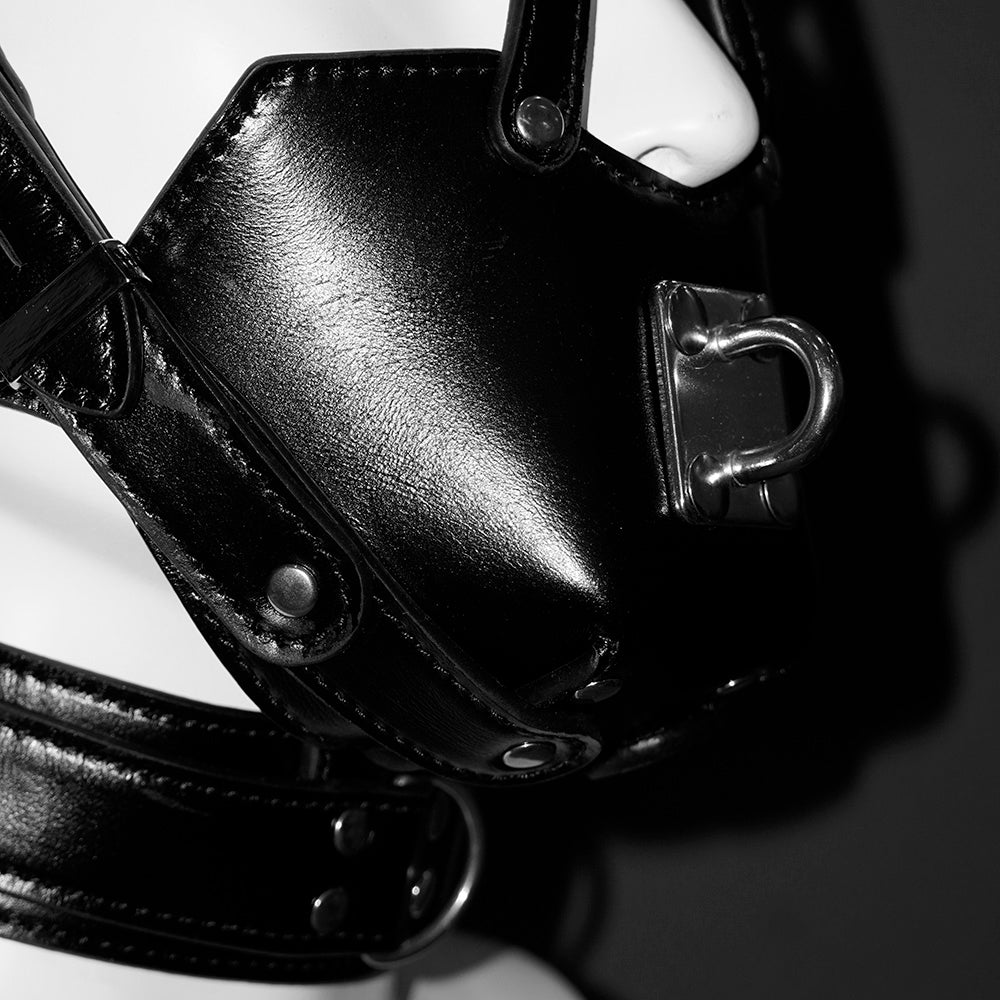 Tumbled Leather Muzzle Harness