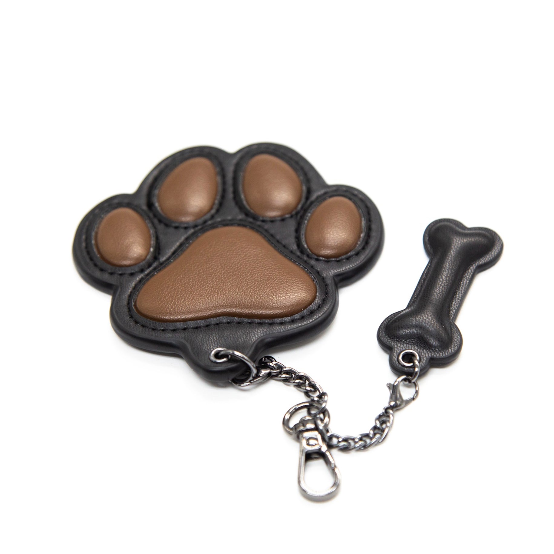 Gibbon Black® PUレザー パピーパウキーホルダー