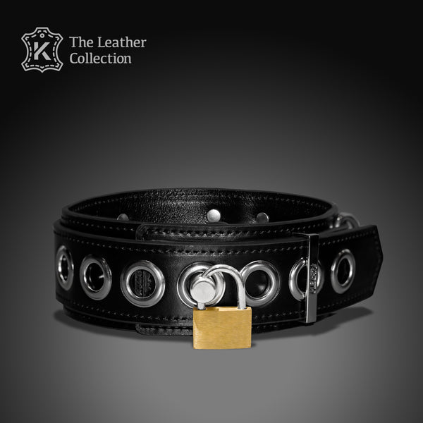 Tumbled Leather Classic Collar