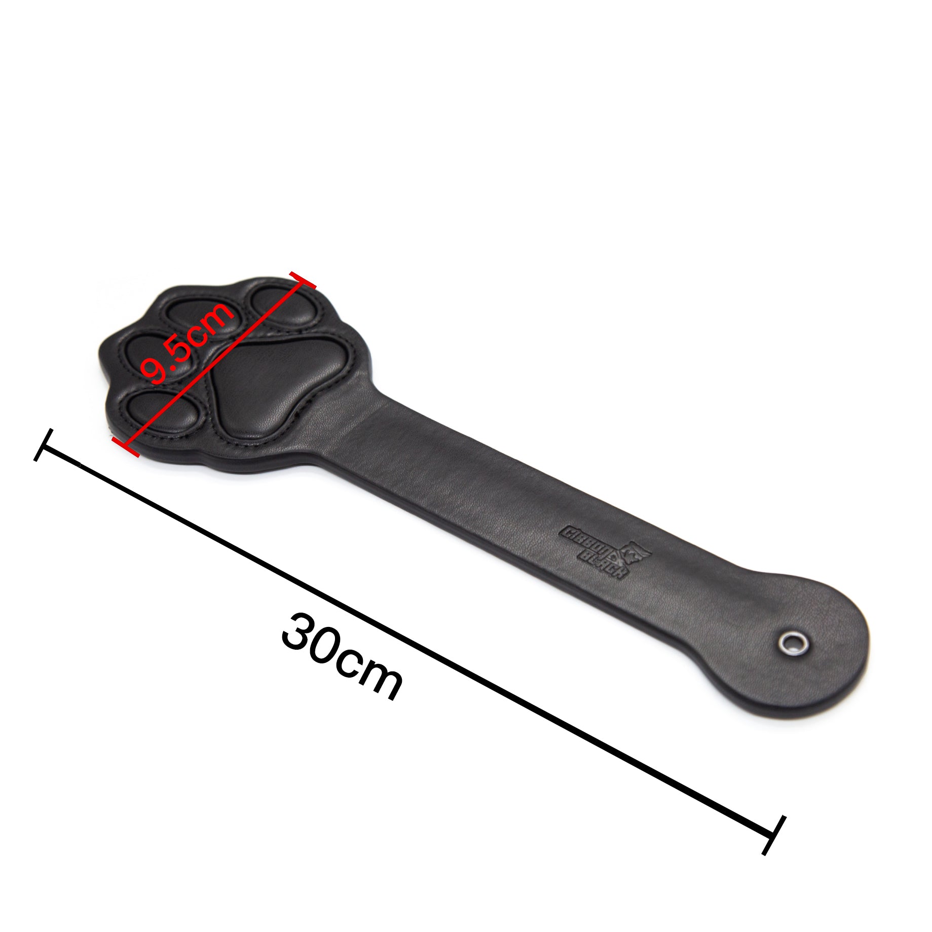 Gibbon Black® PU Leather Puppy Paw Paddle