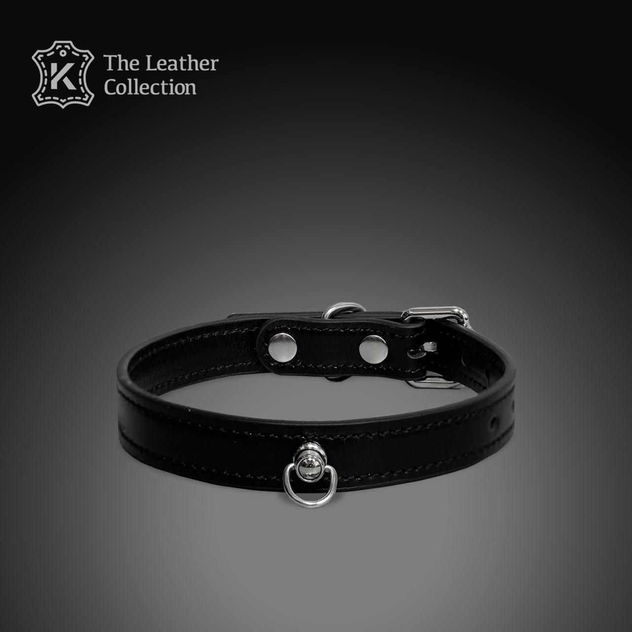 Tumbled Leather Slim Choker